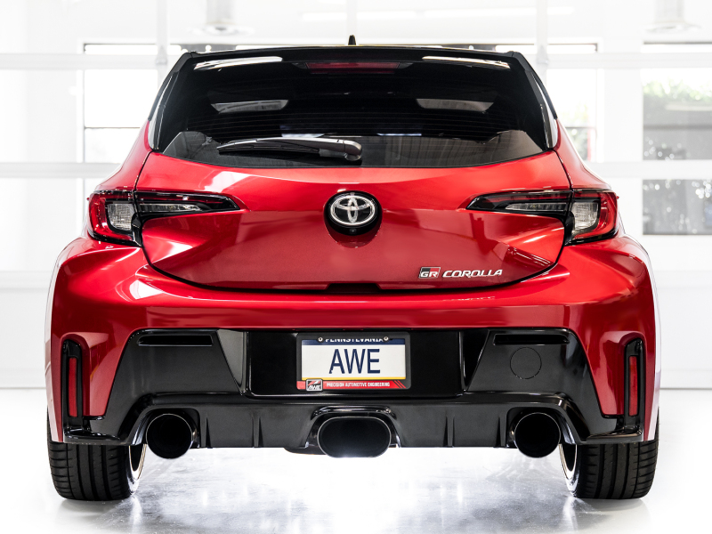 Toyota GR Corolla Performance Exhaust - AWE Tuning - Cat Back Touring Edition - Diamond Black - `23-`27